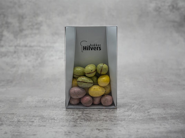 Chocolade paaseitjes gevuld